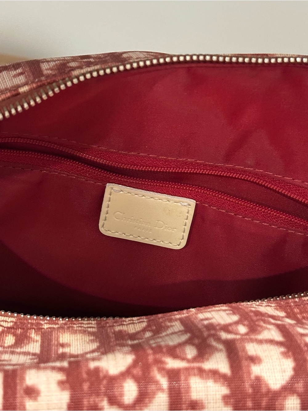 dior Red Monogram Weekender Bag with Matching Wallet - Picture 4 of 4